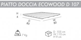 Поддон для уличного душа Ecowood D 107
