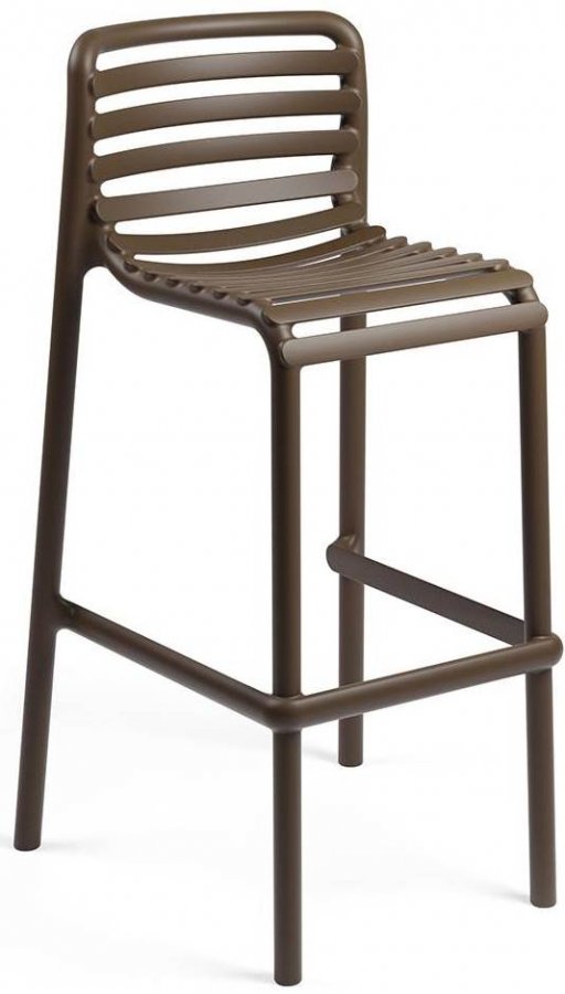 Стул пластиковый барный Nardi Doga Stool табак