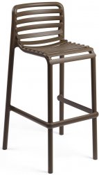 Стул пластиковый барный Nardi Doga Stool табак