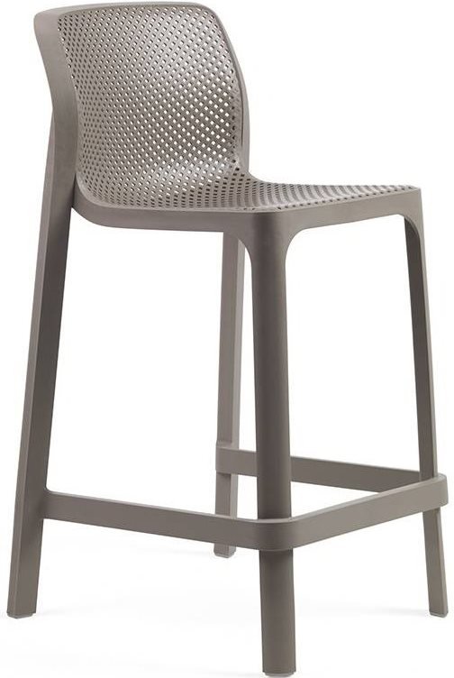 Стул пластиковый полубарный Nardi Net Stool Mini тортора