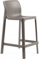 Стул пластиковый полубарный Nardi Net Stool Mini тортора