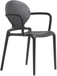 Кресло пластиковое Scab Design Gio антрацит
