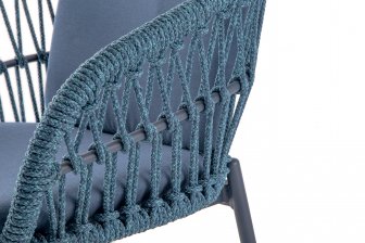 Кресло плетеное с подушками Elba Rope