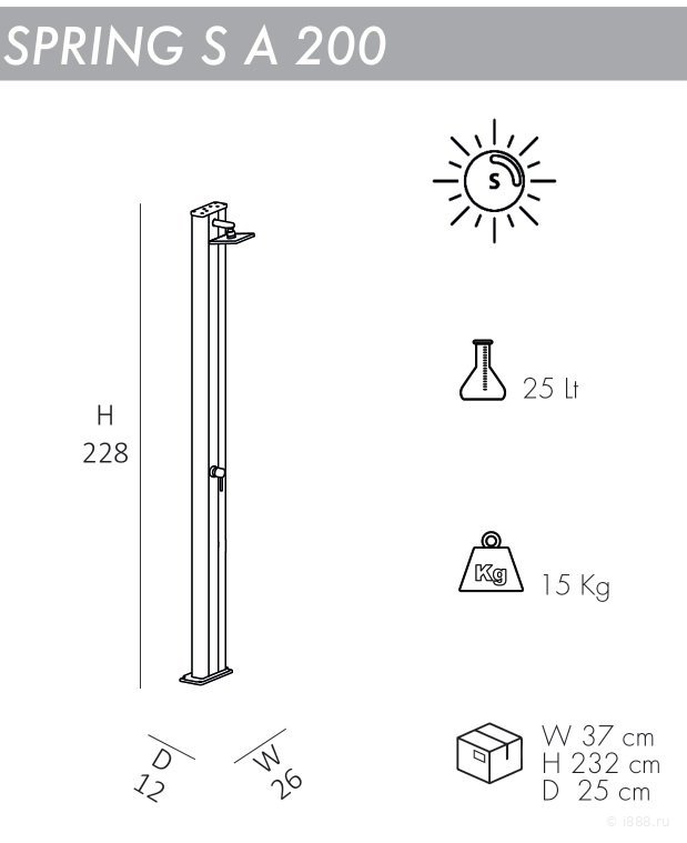 Душ солнечный Spring S A 200