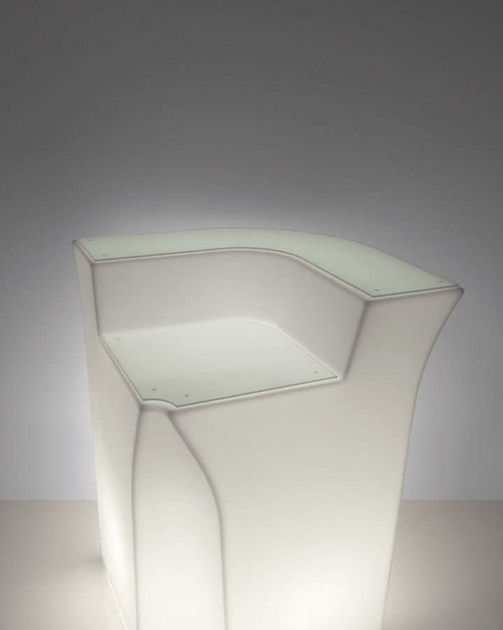 Столешница стеклянная для барной стойки Jumbo Corner Desk