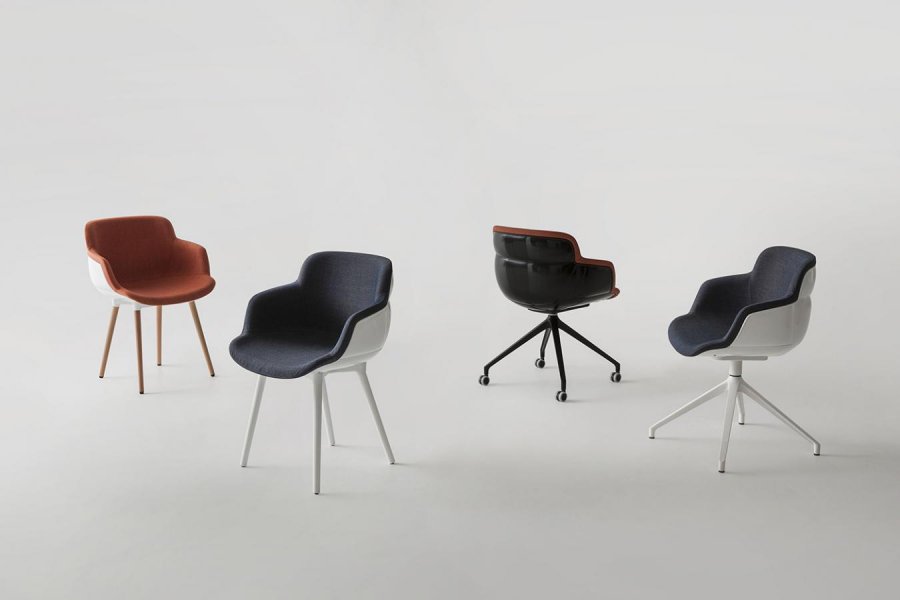 Кресло офисное с обивкой Choppy Sleek UR