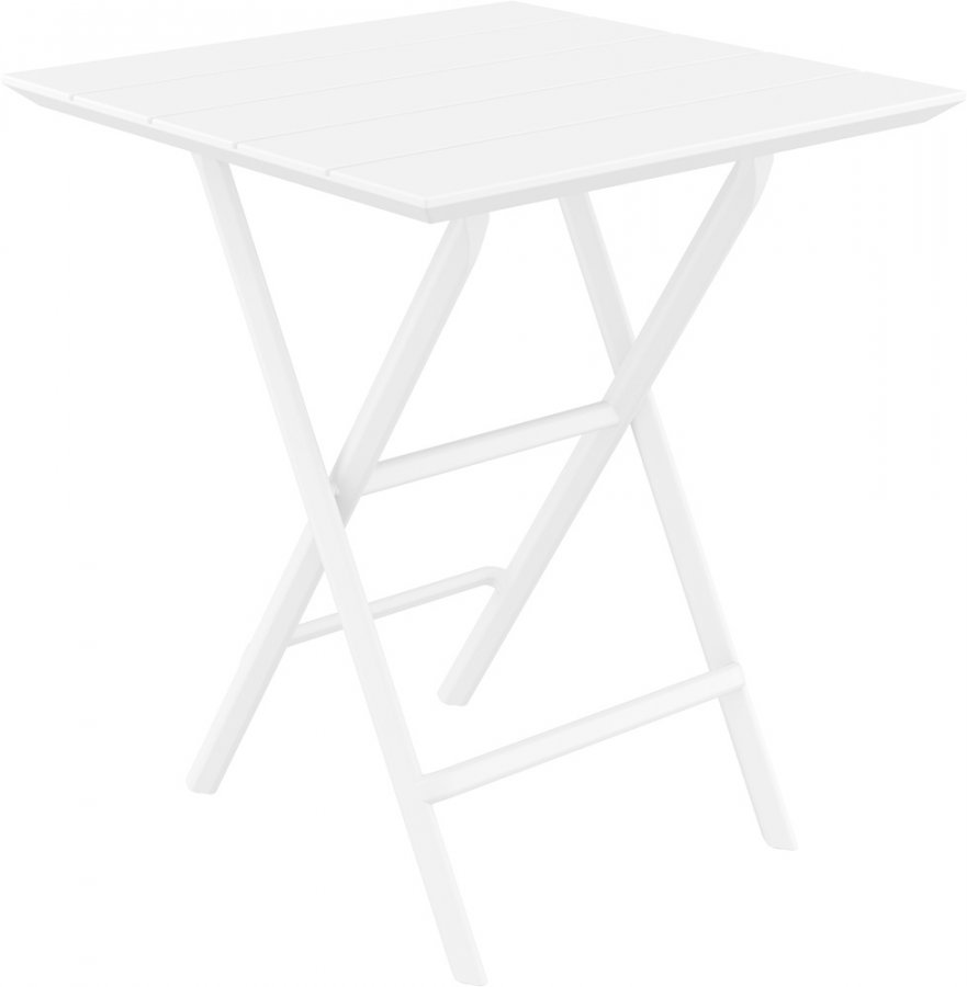 Стол пластиковый складной Helen Folding Table 60, белый, 600х600х740 мм