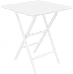 Стол пластиковый складной Helen Folding Table 60, белый, 600х600х740 мм