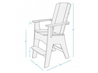 Кресло барное пластиковое-thumbs-Фото3