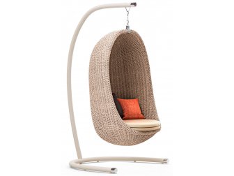 Кресло плетеное подвесное с подушкой-thumbs-Фото1
