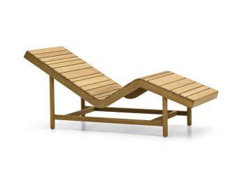Шезлонг-лежак деревянный с матрасом-thumbs-Фото4
