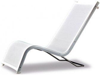 Кресло-шезлонг металлическое с обивкой-thumbs-Фото1
