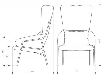 Кресло мягкое с высокой спинкой-thumbs-Фото3