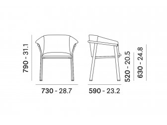 Кресло металлическое с подушкой-thumbs-Фото3
