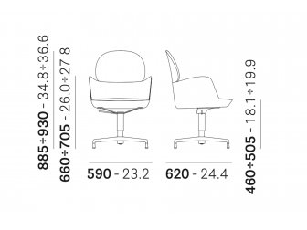 Кресло офисное с вращающимся сиденьем-thumbs-Фото3