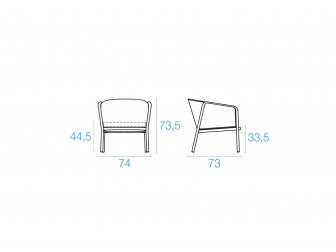 Лаунж-кресло металлическое с подушкой-thumbs-Фото3