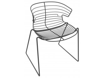 Кресло металлическое на полозьях-thumbs-Фото1