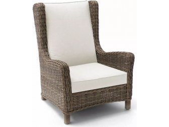 Лаунж-кресло плетеное с высокой спинкой-thumbs-Фото1