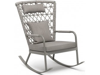 Кресло-качалка плетеное с подушкой-thumbs-Фото1