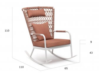 Кресло-качалка плетеное с подушкой-thumbs-Фото3