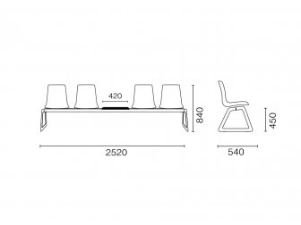 Система сидений на 4 места и столик-thumbs-Фото3