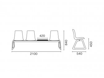 Система сидений на 3 места и столик-thumbs-Фото3