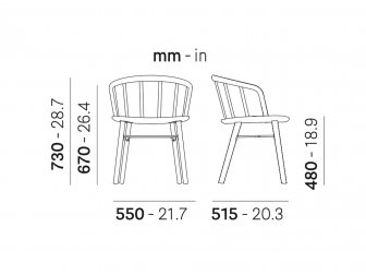 Кресло деревянное с обивкой-thumbs-Фото3