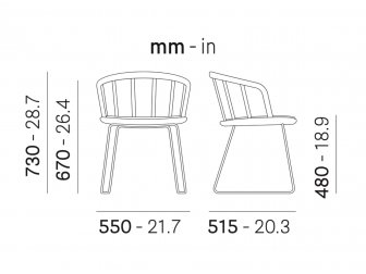 Кресло деревянное на полозьях с обивкой-thumbs-Фото3