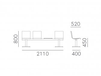 Система сидений на 3 места со столиком-thumbs-Фото3