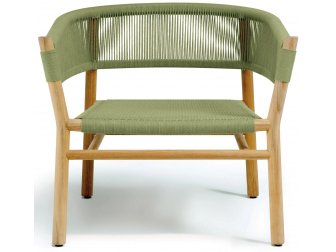 Кресло лаунж деревянное плетеное-thumbs-Фото1
