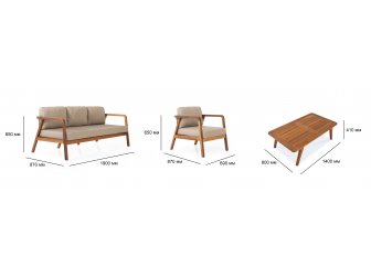 Комплект деревянной плетеной мебели-thumbs-Фото3