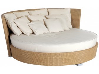 Лаунж-диван плетеный с матрасом-thumbs-Фото1