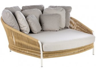 Лаунж-диван плетеный с подушками-thumbs-Фото1