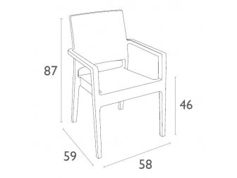 Кресло пластиковое плетеное-thumbs-Фото3