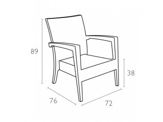 Кресло пластиковое плетеное с подушкой-thumbs-Фото3
