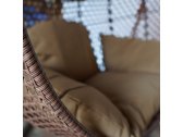 Кресло плетеное подвесное KVIMOL KM-0002 сталь, искусственный ротанг коричневый Фото 12