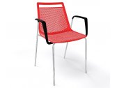 Кресло пластиковое Gaber Akami TB металл, технополимер красный Фото 1
