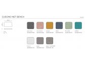 Подушка для дивана Nardi Net Bench акрил светло-серый Фото 2