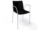 Кресло пластиковое Gaber Kanvas TB металл, технополимер черный Фото 1
