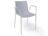 Кресло пластиковое Gaber Kanvas TB металл, технополимер жемчужно-серый Фото 1
