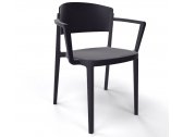 Кресло пластиковое Gaber Abuela B технополимер черный Фото 1