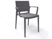 Кресло пластиковое Gaber Bakhita B технополимер серый Фото 1