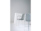 Кресло пластиковое Gaber Alhambra TB металл, технополимер белый, серый Фото 4