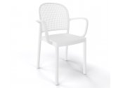 Кресло пластиковое Gaber Panama B полимер-сталь, технополимер белый Фото 1