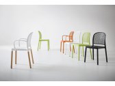 Кресло пластиковое Gaber Panama B полимер-сталь, технополимер оранжевый Фото 3