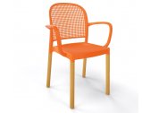 Кресло пластиковое Gaber Panama BL B бук, технополимер оранжевый Фото 1