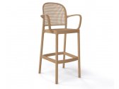 Кресло пластиковое барное Gaber Panama B металл, технополимер коричневый Фото 1