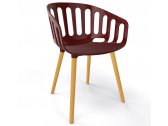 Кресло пластиковое Gaber Basket BL бук, технополимер коричневый Фото 1
