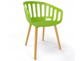 Кресло пластиковое Gaber Basket BL бук, технополимер зеленый Фото 1