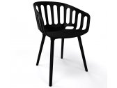 Кресло пластиковое Gaber Basket BP полимер-сталь, технополимер черный Фото 1